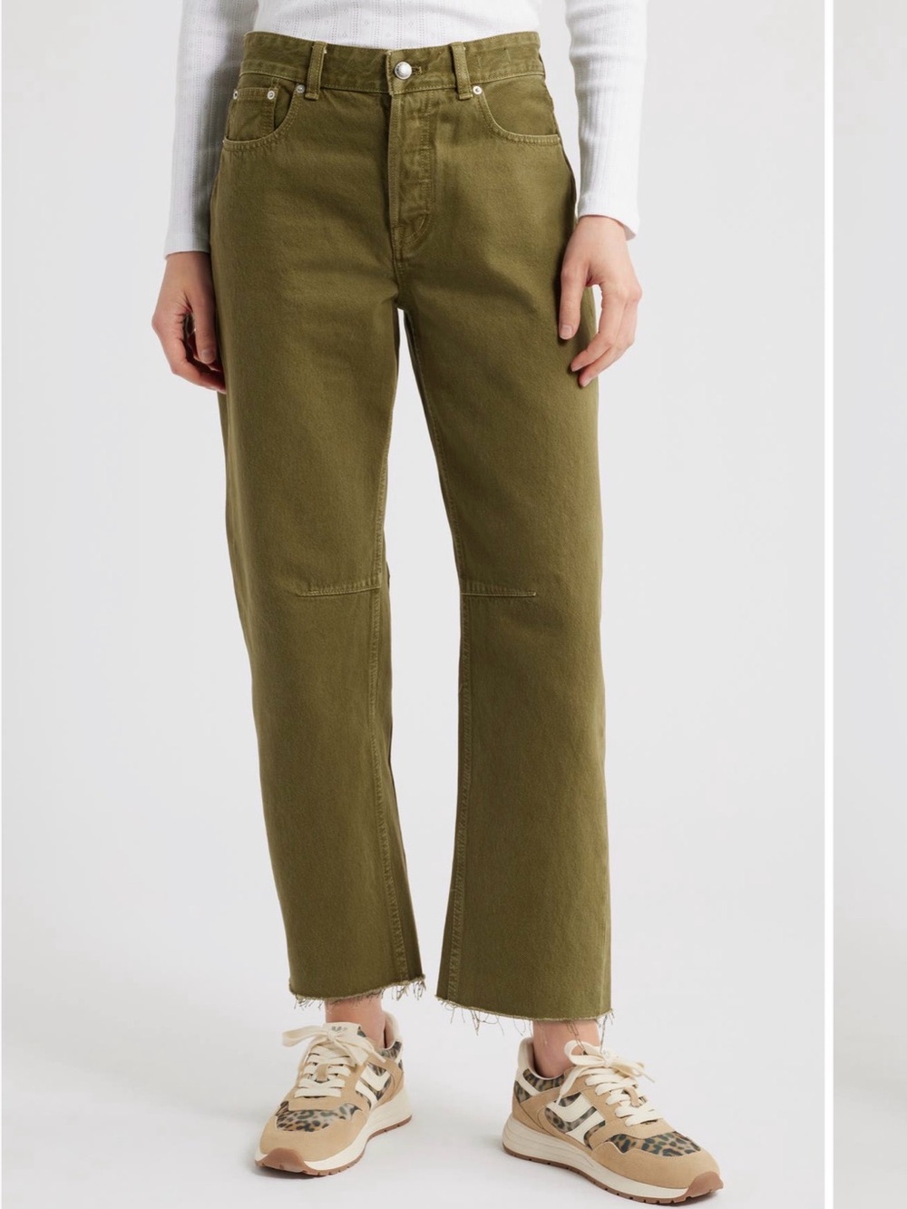 Madewell Darted Barrel High-Rise Women’s Jeans in color Kale size 29